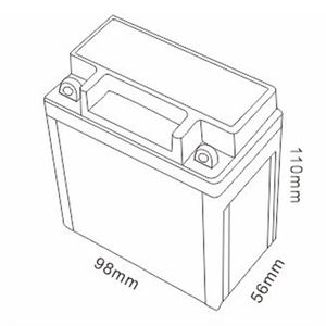 Mhb 12N3-BS鉛酸<span class=keywords><strong>12v</strong></span> 3ah 10時間SMFドライチャージメンテナンスフリーMFモーターサイクルバッテリー - Product Image 2
