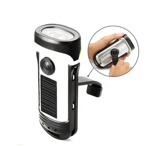Mạnh mẽ năng lượng mặt trời Hand Crank đèn pin với sạc Torch ánh sáng không thấm nước năng lượng mặt trời ánh sáng cho cắm trại ngoài trời - Product Image 1