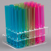 Support de tube à essai en plastique transparent pour le stockage et les expériences quotidiens en laboratoire
