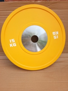 Plaques de poids de musculation <span class=keywords><strong>en</strong></span> caoutchouc avec logo personnalisé, compétition, 5 kg, durables, noires, entraînement physique, <span class=keywords><strong>fonte</strong></span> - Product Image 3