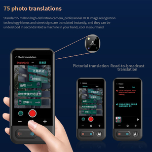 Última Z16 portátil AI traductor inteligente pantalla táctil en línea fuera de línea 138 idiomas bidireccional en tiempo real voz instantánea - Product Image 3
