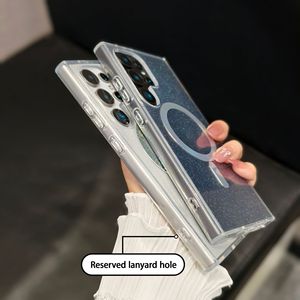 Custodia Magnetica di Lusso con Polvere Scintillante per <span class=keywords><strong>Samsung</strong></span> Galaxy S26 S25 S24, Cover Trasparente IMD Laser Glitterata, Prezzo all'Ingrosso - Product Image 5
