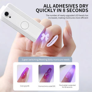 Lámpara LED UV portátil para uñas, Mini Linterna de mano para esmalte de Gel, Máquina secadora de uñas inalámbrica de secado rápido, fuente de alimentación USB - Product Image 5