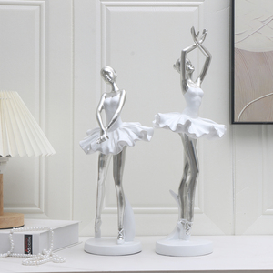 Statuetta Decorativa in Resina di Ballerina, Ornamento per Casa, Regalo di Natale, San Valentino, Compleanno, <span class=keywords><strong>Arte</strong></span> Danzante per Interni - Product Image 5