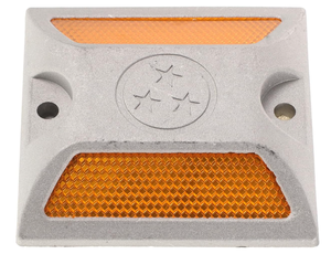 Réflecteur routier en alliage d'aluminium, double face, prismatique, haute visibilité, type œil de chat, passif, pour autoroute - Product Image 1