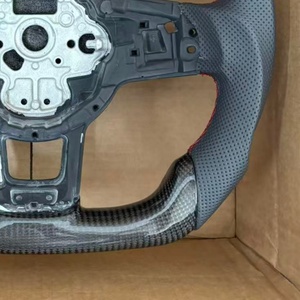 พวงมาลัยรถยนต์สำหรับ Volkswagen <span class=keywords><strong>VW</strong></span> MK7 GTI R Golf 7 MK7 6 MK7.5 MK8 Passat Scirocco จริง - Product Image 3