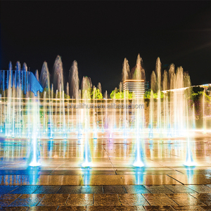 <span class=keywords><strong>Fontaine</strong></span> interactive à plat en acier inoxydable RGB multicolore pour places publiques, parcs et centres de villégiature – Paysage programmable à faible entretien - Product Image 4