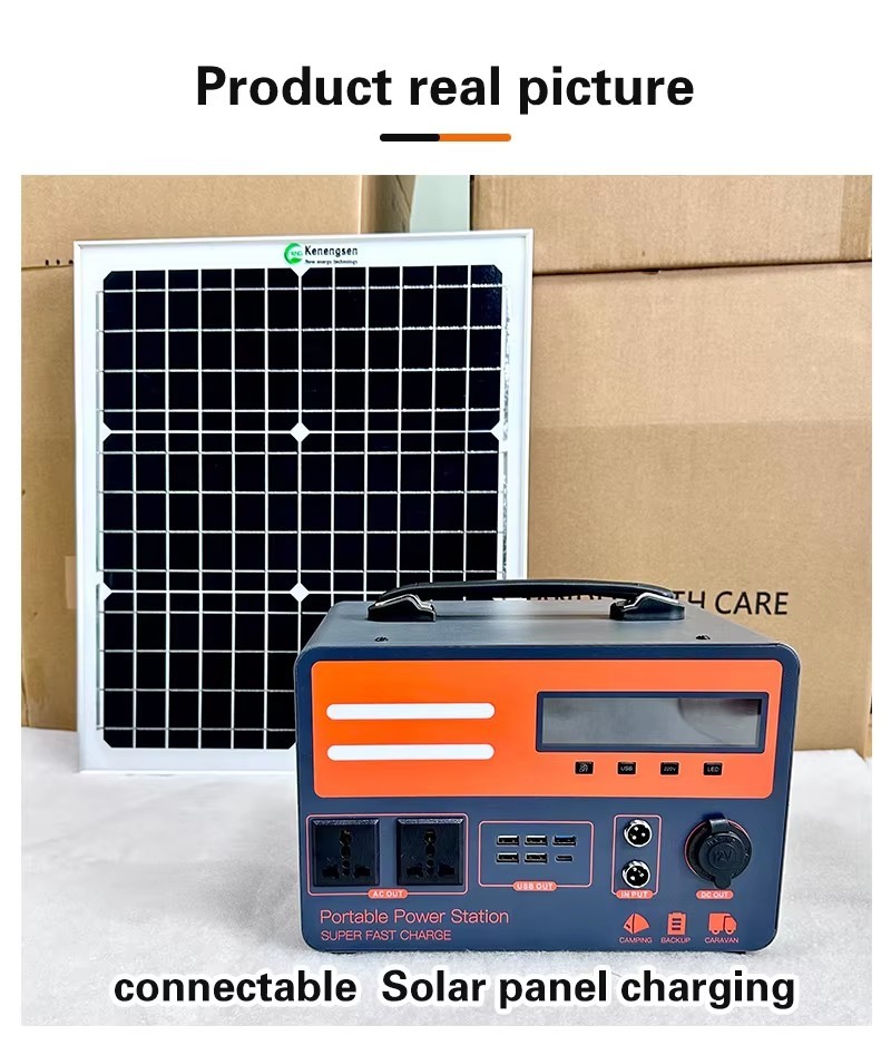 600W Portable Station LiFePO4 Solar Generator MPPT 110V/220V Pure Sine Wave Grid Car/Solar Panel Compatible 1 Year Warranty · image 5