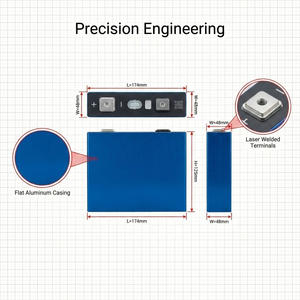 A급 MB31 314Ah 리튬인산철(LiFePO4) 배터리 <span class=keywords><strong>3.2V</strong></span> 8000+ 사이클 추적 가능한 QR 코드가 있는 각형 LFP 셀 (C&I 태양광 에너지 저장 시스템용) - Product Image 2