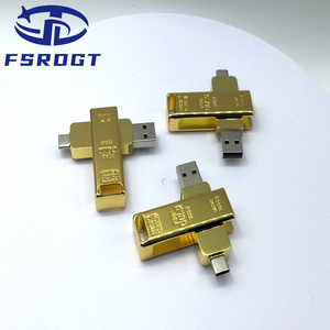 Cá nhân hoá tùy chỉnh USB Kim loại OTG vàng USB Flash Memory <span class=keywords><strong>Stick</strong></span> Loại C Flash Drive 3.0 8 GB USB Flash Drive - Product Image 4