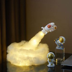 DIY Rocket <b>Light</b> Space Astronaut Decoration Creativity Cloud Cluster Sky Desktop Atmosphere Night <b>Light</b> - Product Image 1