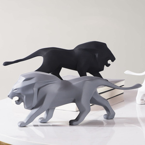 Ornamenti Artistici in Resina a Forma di Leone in Stile Nordico, Decorazioni da Scrivania per Soggiorno e Camera da Letto, Oggetti da Collezione Moderni - Product Image 3