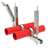 Support triangulaire de drainage simple Vantra WQ-SB001 pour tuyau, support sismique longitudinal, profilé en C perforé, installation facile, ISO9001