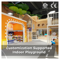 Équipement de jeu intérieur en bois personnalisé certifié CE pour enfants, destiné aux centres de divertissement familial commerciaux à Dubaï