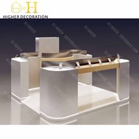 Kiosque de vente de téléphones portables avec éclairage LED personnalisé de haute qualité, présentoir verrouillable, design écologique et durable