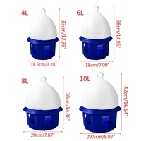 Mangeoire d'eau automatique pour oiseaux Mangeoire d'eau portable pour pigeons avec poignée Buveur de poulet en plastique durable 4L 6L