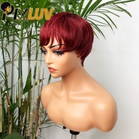 Aktion: 7$ Kurze Bob-Perücken, Glatt, Ohne Kleber, Echthaar-Perücken aus Vietnam, HD-Echthaar-Perücken für Schwarze Frauen