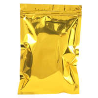 Goud Aluminiumfolie Hersluitbare Ziplock Zakken Food Grade Plastic Verpakking Met Zelfbenoemde Mylar Folie Zakjes Voor Snack Cadeau Verpakking