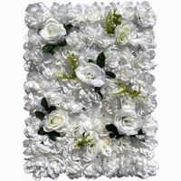 Panneaux muraux de fleurs artificielles en soie pour la décoration de fond de scène de mariage ou l'aménagement de vitrine de magasin