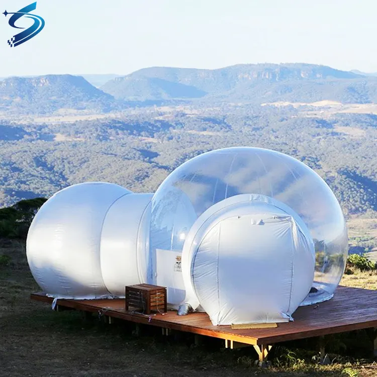 Luxury transparent inflatable bubble lodge tent party wedding tents wholesale price for rent sale bubble tent events outdoor