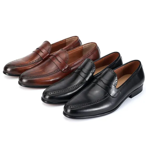 Chaussures en cuir synthétique formelles hommes mode robe chaussure hommes robe