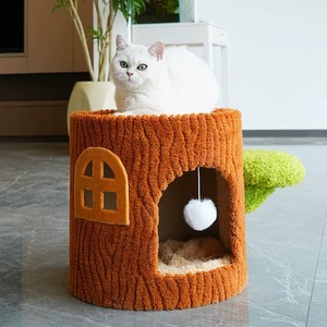 All Seasons Accessible <strong>Cat</strong> Scratcher <strong>Cat</strong> Condo Multi-Layer Wood <strong>Cat</strong> Tree <strong>Large</strong> Sisal <strong>Scratching</strong> <strong>Post</strong> Vertical Climbing Frame - Product Image 1