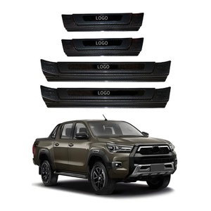 Hot Selling NEW DESIGN <b>Door</b> Sill <b>Plate</b> Accessory for TOYOTA for Hilux Revo Exterior Accessories Car Styling - Product Image 2