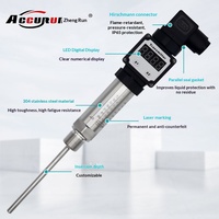Transmetteur de Température Intégré Hesman avec Affichage Numérique, Capteur Thermique à Résistance Plug-in Blindé OEM 304 -200°C~600°C IP65