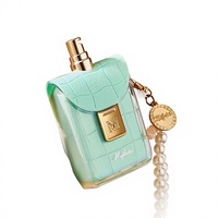 Mini-parfum portable 30 ml avec porte-clés perlé, motif floral, pour voyage, Dubaï, parfum durable, vente en gros