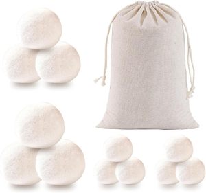 Juego de Bolas de Lana Natural para Secadora - 100% Lana de Oveja Pura, Reduce el Tiempo de Secado, 3+ Piezas para <span class=keywords><strong>Lavadora</strong></span> - Product Image 1
