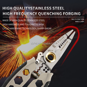 <span class=keywords><strong>10</strong></span> Trong <span class=keywords><strong>1</strong></span> Đa Chức Năng Thợ Điện Kìm 7 Inch Dây Strippers Cable Tước Uốn Tóc Bồng Tước Bên Ngoài Hex Cờ Lê Tay Công Cụ - Product Image 3