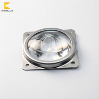 Lampadaire solaire LED COB asymétrique 10W 30W 50W 90W 100W avec lentille en verre