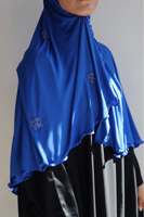 Zachte bamboe jersey luxe parel kralen bloemen hoofddoek ademende moslim vrouwen hijab