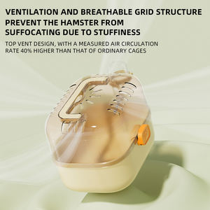 Vente en gros de <span class=keywords><strong>cage</strong></span> à <span class=keywords><strong>hamster</strong></span> transparente en acrylique, grande, respirante, anti-évasion, portable - Product Image 4