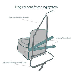 Lits de <span class=keywords><strong>voiture</strong></span> pour chien en matériau de qualité supérieure laisse de sécurité Durable indestructible confortable étanche chat siège pour animaux de compagnie voitures pour chiens - Product Image 5