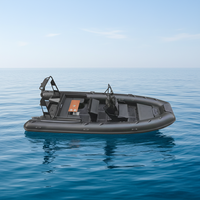 Bateaux pneumatiques à double coque en aluminium de 21 pieds, robustes, type RIB 640, à fond en V profond, en PVC/Hypalon, à vendre