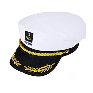 PESENAR Chapeau de <span class=keywords><strong>capitaine</strong></span> Chapeau de marin Lunettes de soleil Sailor Ship Cap Écharpe Cap, Bateau <span class=keywords><strong>Capitaine</strong></span> Accessoires pour Femmes Hommes Party Dress Up - Product Image 6