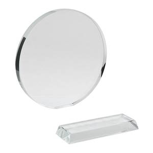 Trofeo in Vetro da 19mm con Base da 150mm, Stampa UV, Design Liscio per Premi e Regali di Benvenuto - Product Image 1