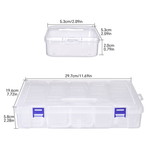 45-Grid Individual Dustproof Jewelry Organizer <b>Box</b> Multifunction Plastic Square Nail <b>Tools</b> <b>Storage</b> <b>Box</b> for Nail Art Accessories - Product Image 3