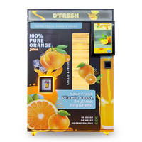 Aanpasbare kleur 21,6 inch touchscreen roestvrijstalen automaat met automatische reiniging, compressor koeling, remote monitoring en meerdere functies