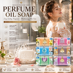 Jabón Perfumado de Larga Duración 248g, Barra de Baño Hidratante para el Cuidado de la Piel con Aceite de Rosa, Coco y Oliva para Lavado de Cara, Cuerpo y Manos OEM - Product Image 2