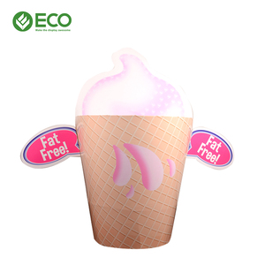 Estante de exhibición de cartón corrugado de gran tamaño para muestras de helado al por menor para soporte de cartón POP para promoción de mercado - Product Image 3