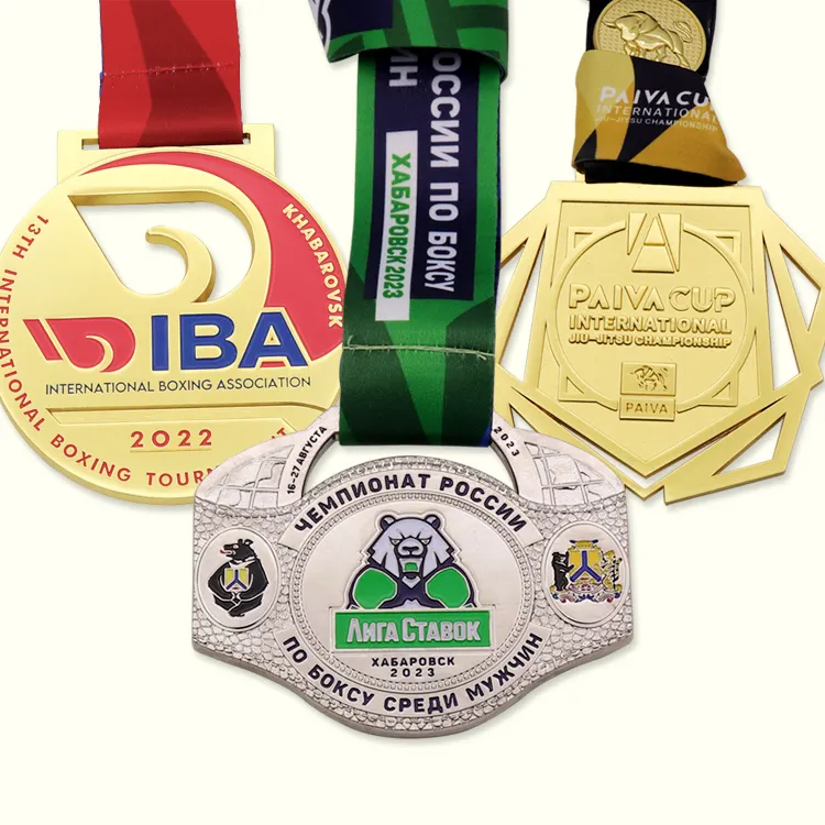 Karate tekvando yıldız boks madalyaları düz boş altın madalyalar & kurdela Metal spor 3D antika bakır boş ödül madalya