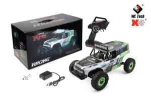 HOSHI WLtoys 124006 Voiture RC tout-terrain 4x4 à l'échelle 1:12, télécommande 2.4G, portée 100m, jouet électrique d'escalade tout-terrain avec chargeur - Product Image 5