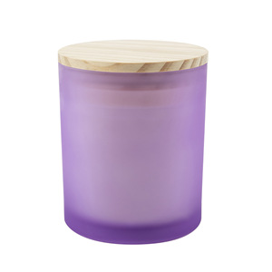 Frosted Wooden Lid Scented Candle Cylinder Soy Wax Long Lasting Fragrance Indoor Bedroom Use Minimalist Style Gift - Product Image 5