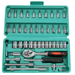 Repair Tool Kits Combination Ratchet <b>Torque</b> Spanner 1/4-Inch Socket Wrench <b>Set</b> Auto Repair Mechanic Tools - Product Image 5