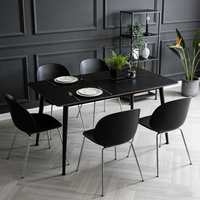 Chaise de salle à manger nordique en PP, chaise d'appoint décorative en plastique avec pieds en métal, support robuste, vente directe usine pour café, bistrot, espace repas