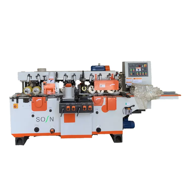 4 trục chính gỗ planer gỗ chế biến gỗ máy móc bào khuôn bốn bên moulder