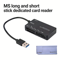 Lector de Tarjetas Multifunción USB 6 en 1 OTG Todo en Uno, Adaptador de Alta Velocidad para Tarjetas SD XD CF TF MS M2 / Accesorios para Teléfono