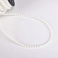 Chaîne de perles en plastique blanc 4,5 mm Chaîne de stores verticaux pour accessoires de rideaux